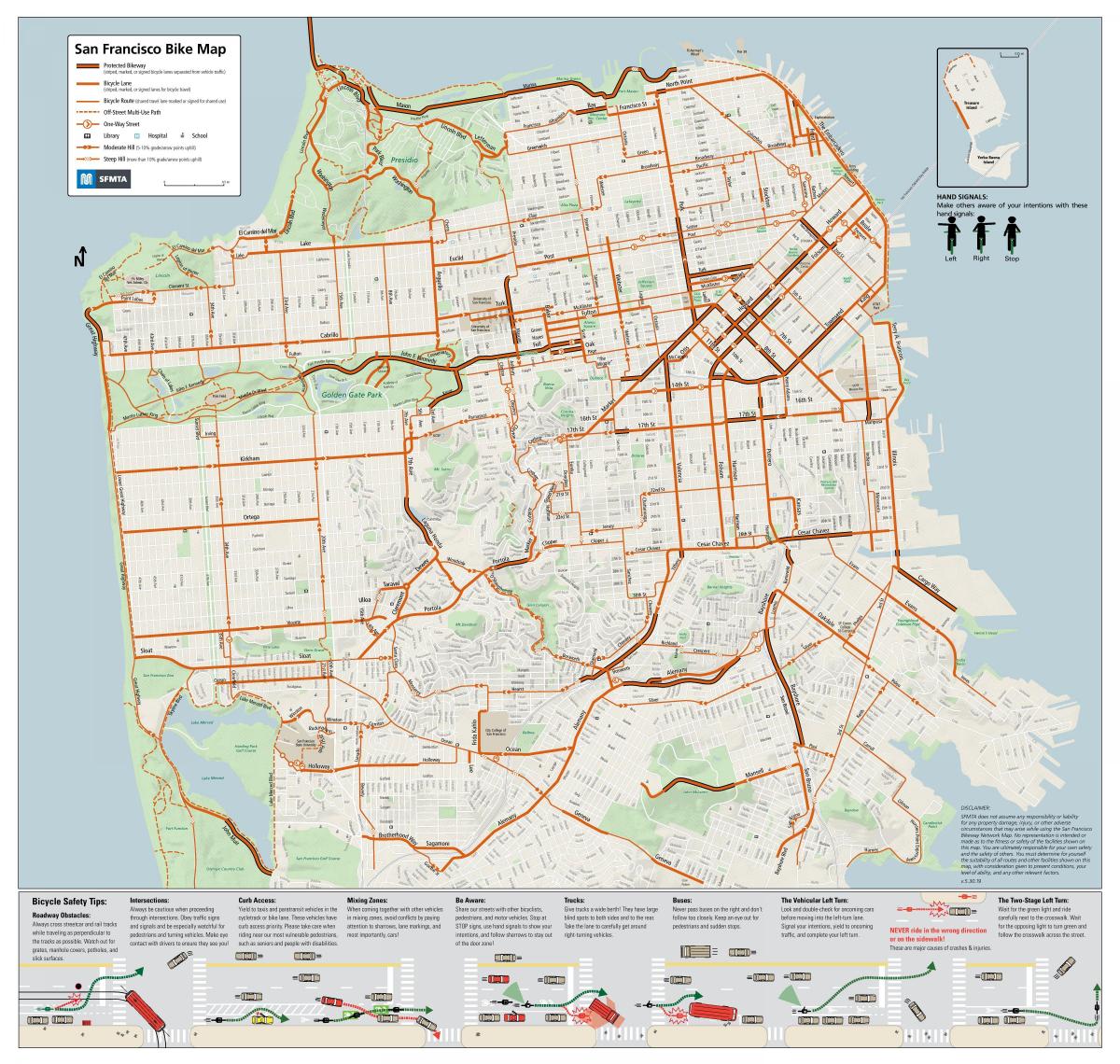 San Francisco fietskaart